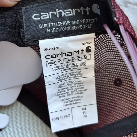 Carhartt Force Sweatband Canvas/mesh snapback,outlast patch logo,dries fast cap - Picture 9 of 9